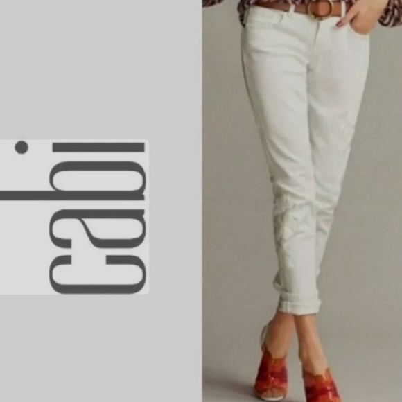 Cabi white boyfriend jean - Picture 9 of 10